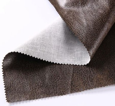 لکیری Bronzed مصنوعی سابر چرمی صوفی کور فیبرک